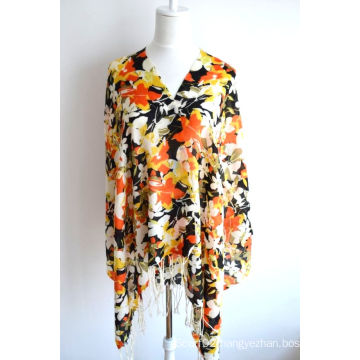 Wool Printed Shawl (12-BR020302-47)